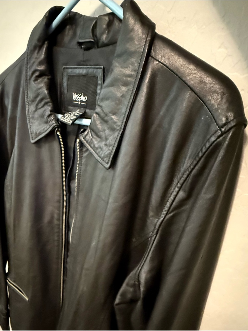 Mossimo Supply Co.  Black Leather Zip Jacket